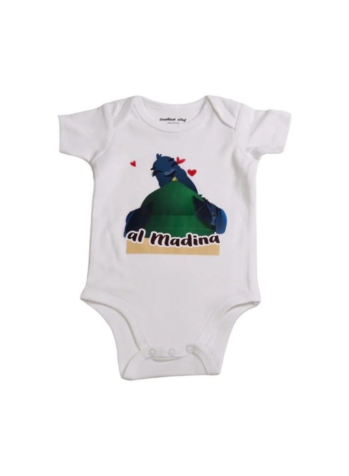 Cotton Newborn Bodysuit with Art Design – Ultra Soft
