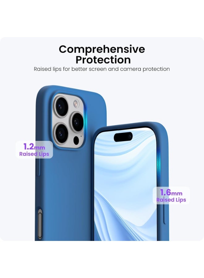 BORTONY iPhone 16 Pro Case Liquid Silicone Anti Scratch Anti Fingerprint Soft Silky Touch Shockproof Protective Cover for Apple iPhone 16 Pro - Image 3