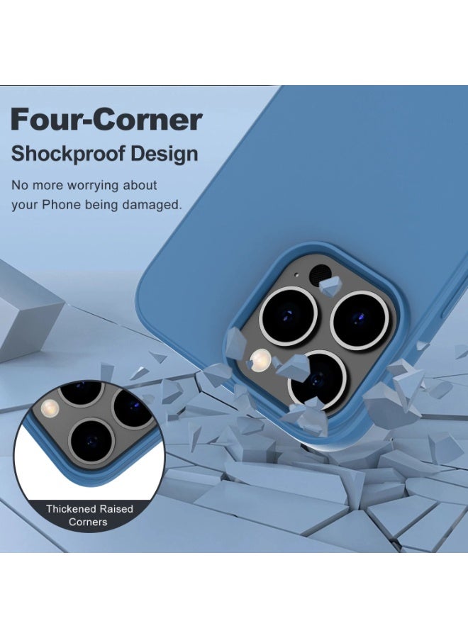 BORTONY iPhone 16 Pro Case Liquid Silicone Anti Scratch Anti Fingerprint Soft Silky Touch Shockproof Protective Cover for Apple iPhone 16 Pro - Image 4