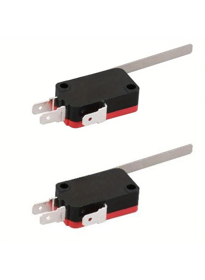 5PCS Heavy Duty Lever Tact Switches SPST On Off Red Black KW7 9 - Image 4