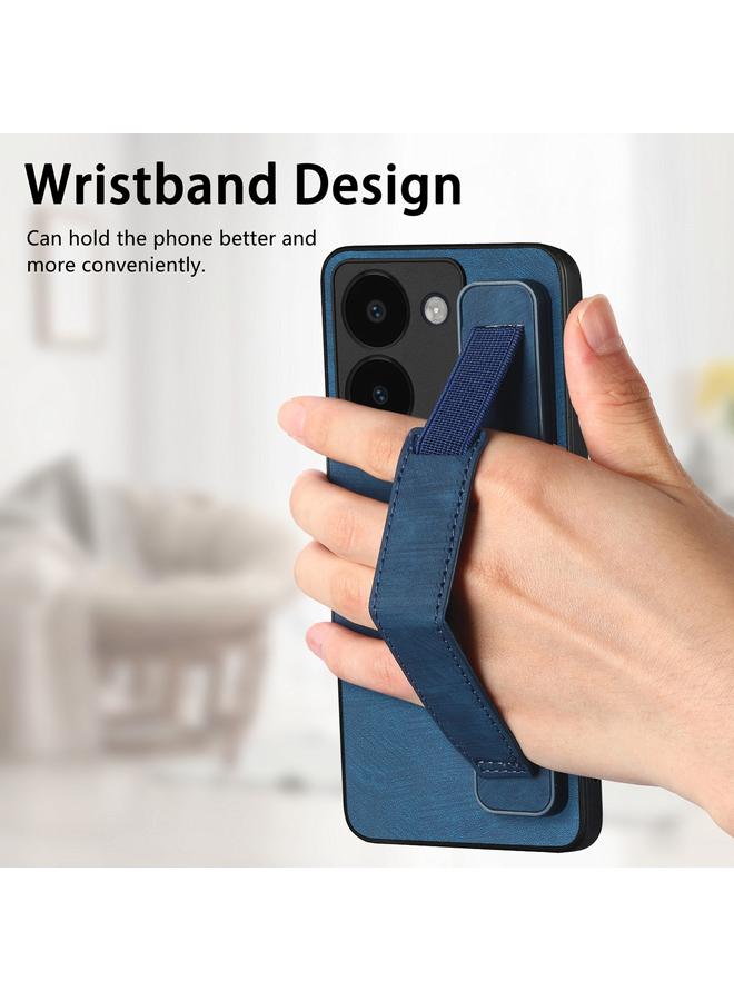 erorex Case For vivo Y52T Retro Wristband Holder Leather Back Phone Case - Image 4