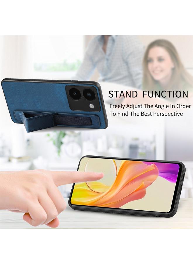 erorex Case For vivo Y52T Retro Wristband Holder Leather Back Phone Case - Image 5