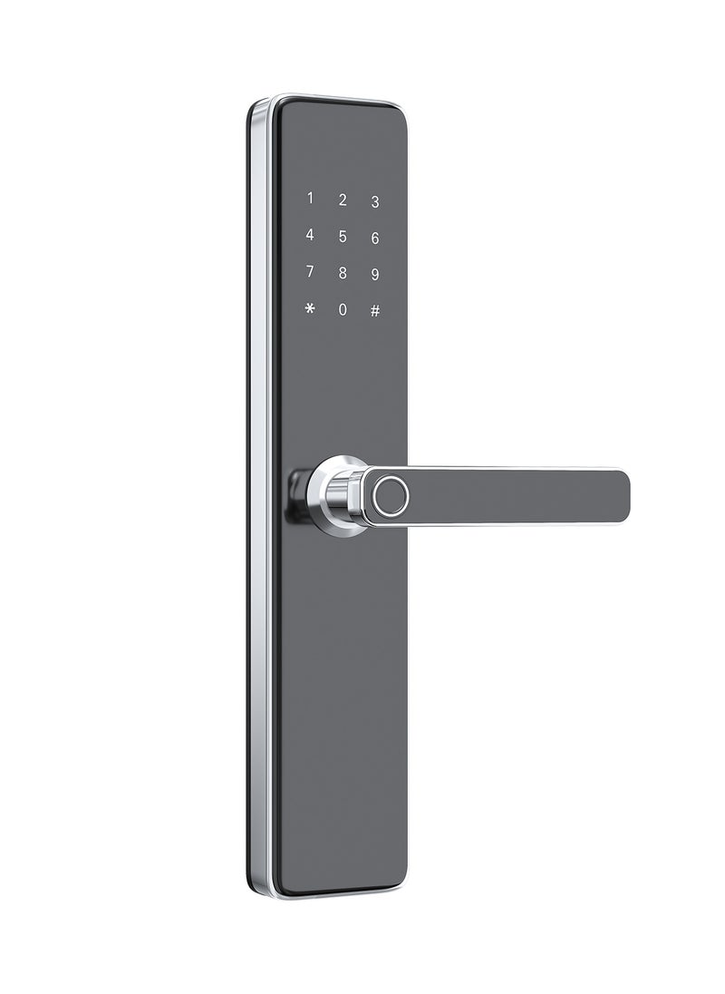 Sharpdo Smart Fingerprint Electronic Door Lock, Fingerprint/Card/Key/Password/Bluetooth, Suitable for Home, Apartment, Office, Hotel  - Image 1