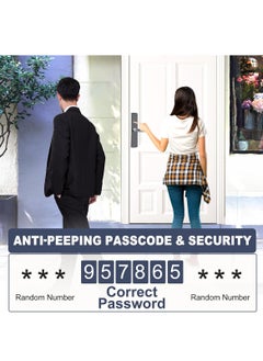 Sharpdo Smart Fingerprint Electronic Door Lock, Fingerprint/Card/Key/Password/Bluetooth, Suitable for Home, Apartment, Office, Hotel  - Image 5