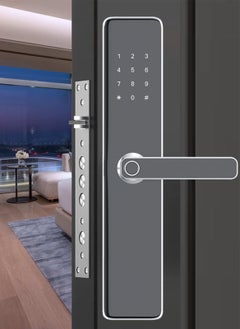 Sharpdo Smart Fingerprint Electronic Door Lock, Fingerprint/Card/Key/Password/Bluetooth, Suitable for Home, Apartment, Office, Hotel  - Image 3
