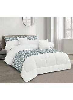JCB CHIC Queen Comforter Set - 6 Pieces Bed in A Bag Queen Comforters Queen Size,Complete Bedding Sets with Comforter, Flat Sheet, Fitted Sheet and Pillowcases Shams(TYH-005)  - Image 1