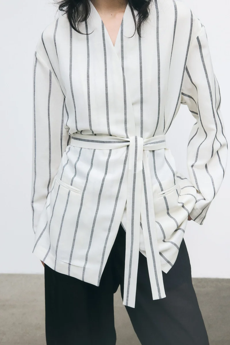 H&M Linen-blend blazer