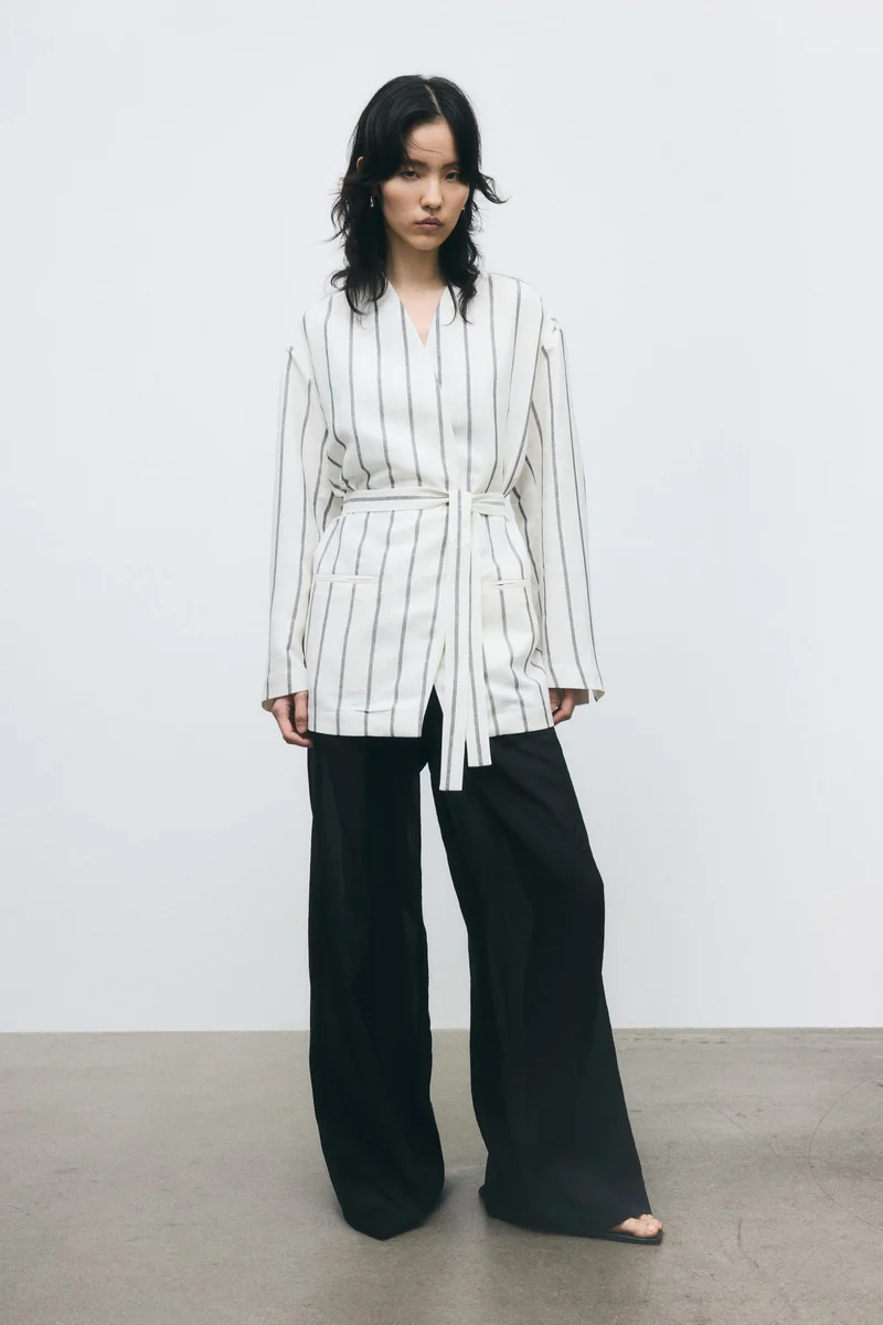 H&M Linen-blend blazer