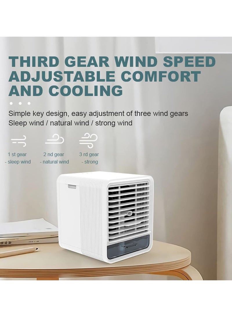 GGOOT Portable AC Air Conditioner, Desktop Air Cooler Humidifier, 5 in 1 Quiet Personal Conditioner with 7 LED Lights, 2 Modes and 70° Wide Oscillation, Mini Air AC for Bedroom Office Dorm - Image 2