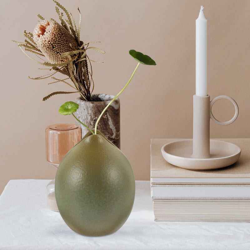 1Pc Ceramic Flower Vase Unique Vase Pretty Desktop Decoration Photography Prop - Image 5
