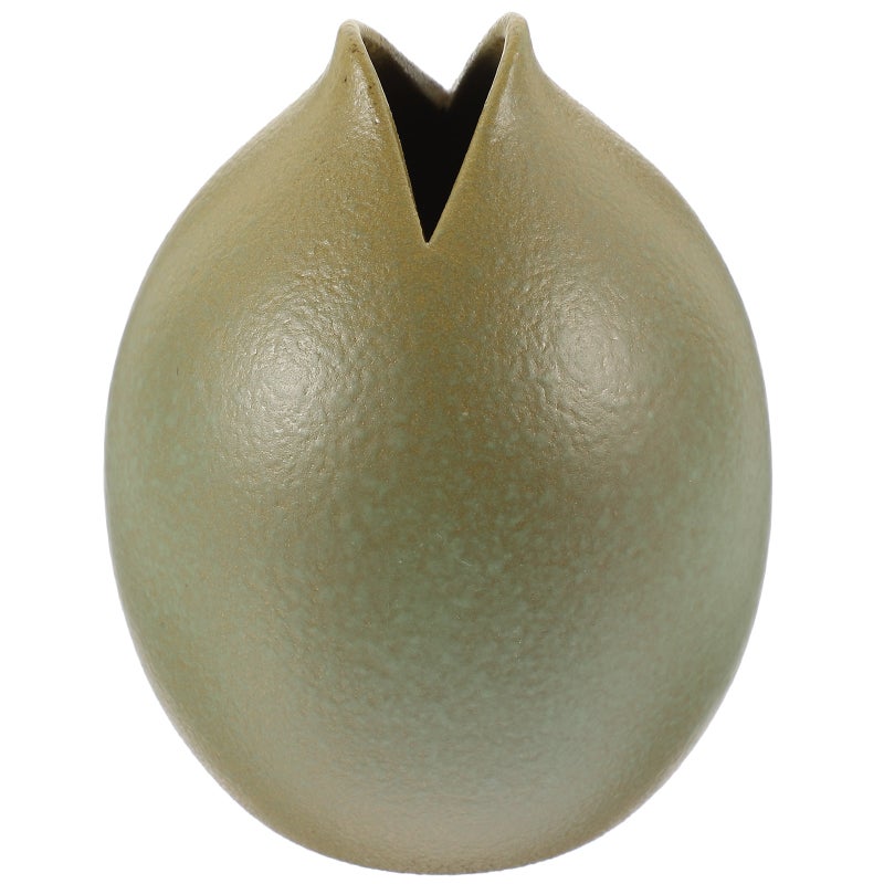 1Pc Ceramic Flower Vase Unique Vase Pretty Desktop Decoration Photography Prop - Image 1