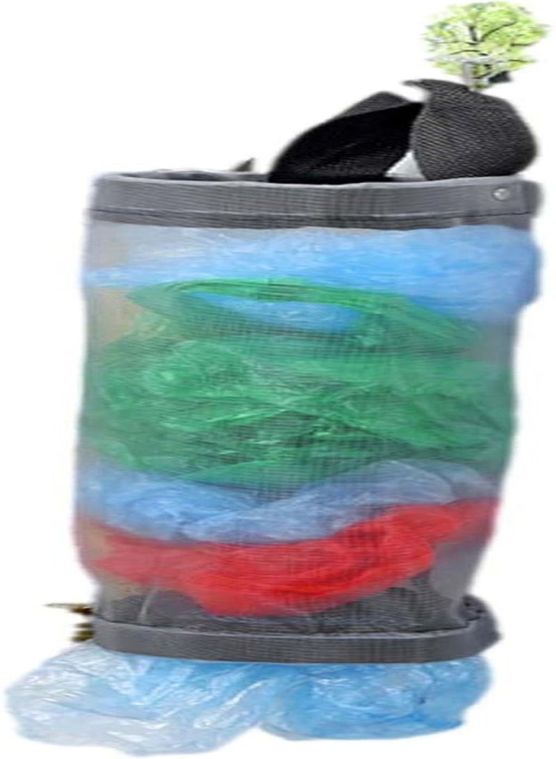 GGOOT Mesh Trash Bags, Portable s Trash Container, Grocery Bags Holder Recycling Marine Accessories Suspensible for Kayak Fishing Men Women Wall Hanging - Image 5