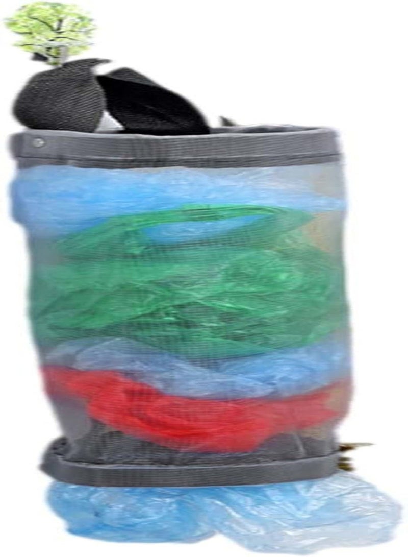 GGOOT Mesh Trash Bags, Portable s Trash Container, Grocery Bags Holder Recycling Marine Accessories Suspensible for Kayak Fishing Men Women Wall Hanging - Image 4