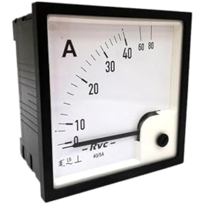 ريحني مقياس التيار الكهربائي التناظري للتيار المتردد 96 × 96 نوع Ct ثانوي 5 أمبير Eri96Esi96 Revalco Italy 86598Ut485 - Image 1