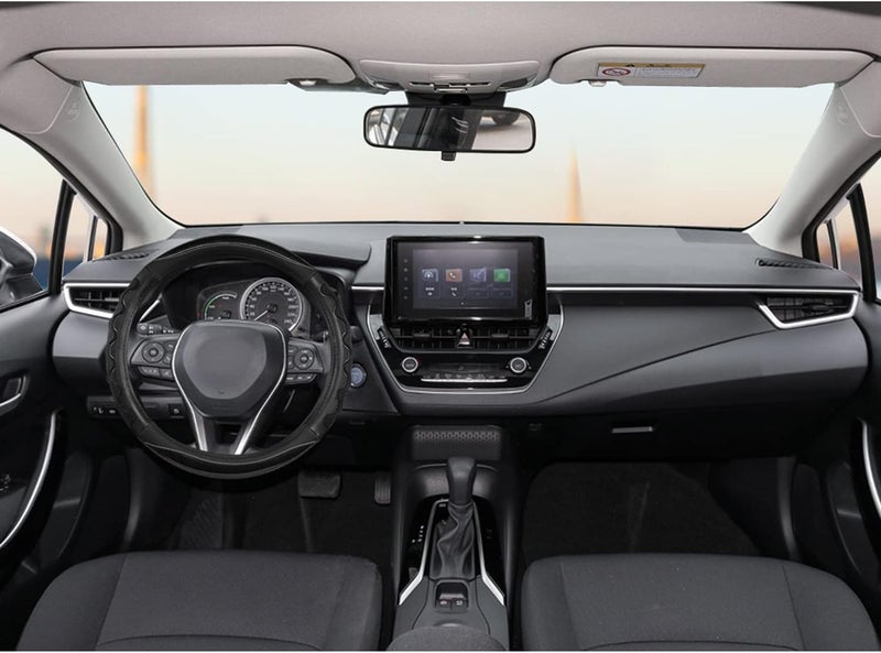 GIANT PANDA Steering Wheel Cover for Toyota Camry and Tacoma, Car Steering Wheel Cover for Toyota RAV4 and Corolla - Black - Image 3
