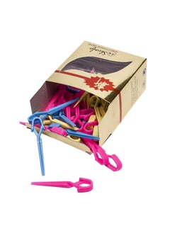 minkissy minkissy 70pcs Colorful Hairdressing Clips Salon Hairpins Positioning Styling Boxes Location Hairpin Curl Styling Cold Hot Positioning Hairpins 