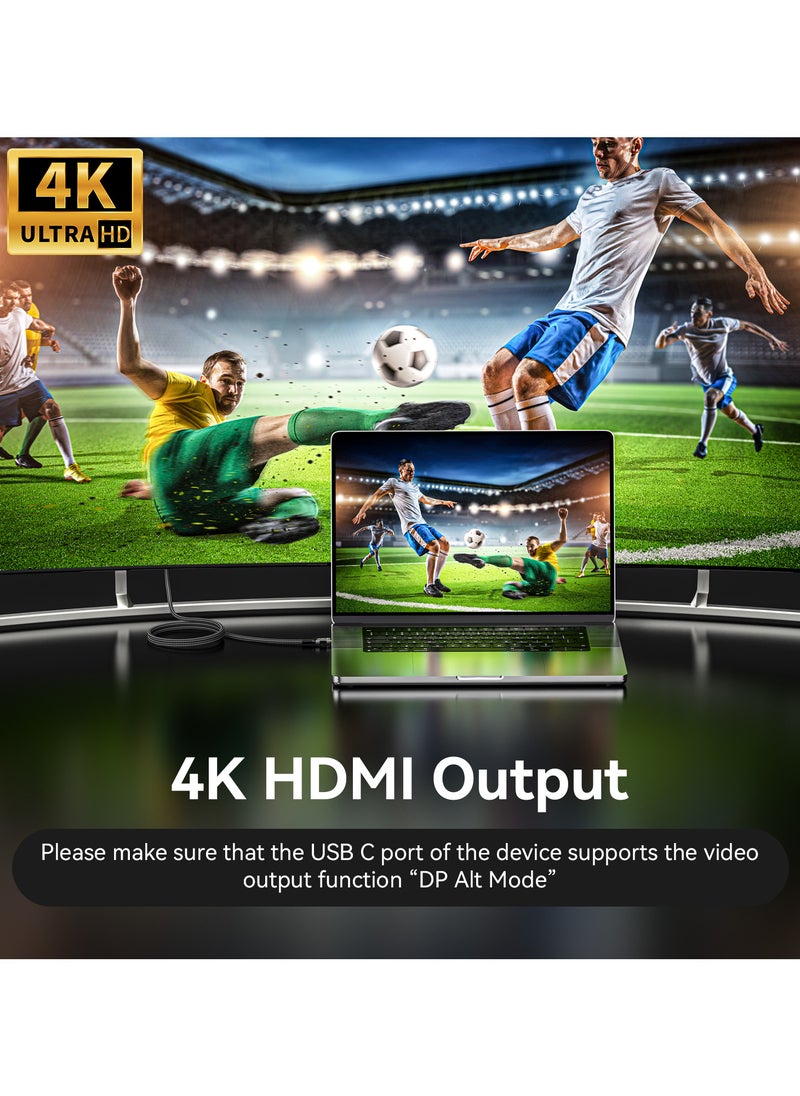 Qubits Connect USB C 3.1 to HDMI Cable 2 Meter (4K@60Hz) – USB Type-C to HDMI Male Connector Cord – Thunderbolt 3/4 Compatible – Ultra HD Video Cable for Laptop / MacBook Pro/Air, iPad Pro, iPhone 16/15 Series, Samsung S24/S23  - Image 3