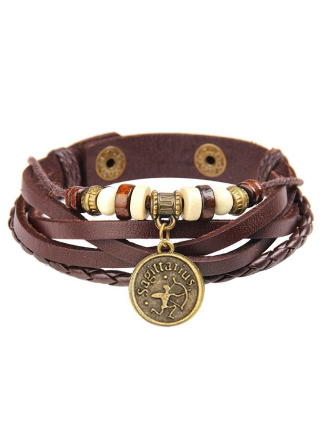 5esha 12 Constellations Beads Multilayer Bracelet with ( Sagittarius)