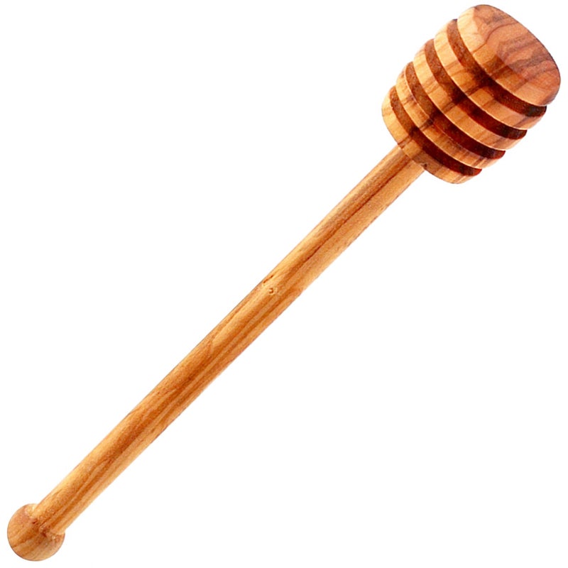 Eddingtons HIC Honey and Syrup Dipper Stick Server Fine Italian Olive Wood 65Inches Tan
