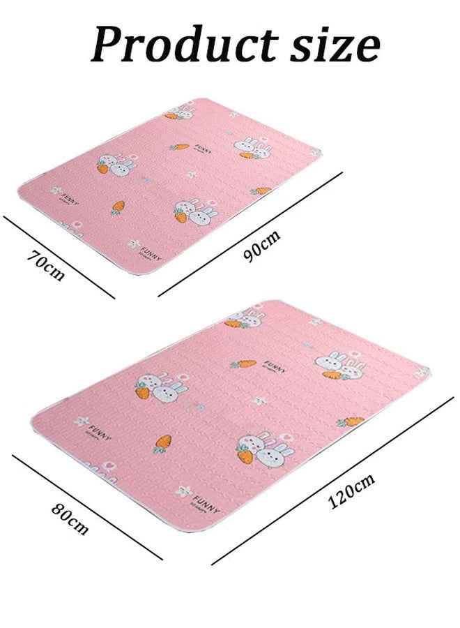 Vinnatsu Waterproof bed sheet,Baby diaper pad,Waterproof Bed Pad Washable Mattress Protector for Baby Toddler Children Pet and Adults with Incontinence by,Reusable & Washable Pee Pads 70 * 90cm/80*120cm - Image 2