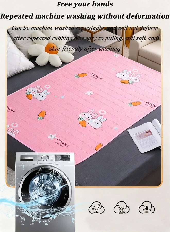 Vinnatsu Waterproof bed sheet,Baby diaper pad,Waterproof Bed Pad Washable Mattress Protector for Baby Toddler Children Pet and Adults with Incontinence by,Reusable & Washable Pee Pads 70 * 90cm/80*120cm - Image 5