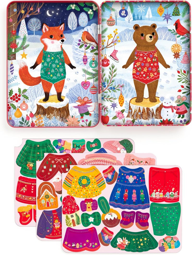 Mudpuppy Merry Woodland Magnetic Dress-up - Image 2