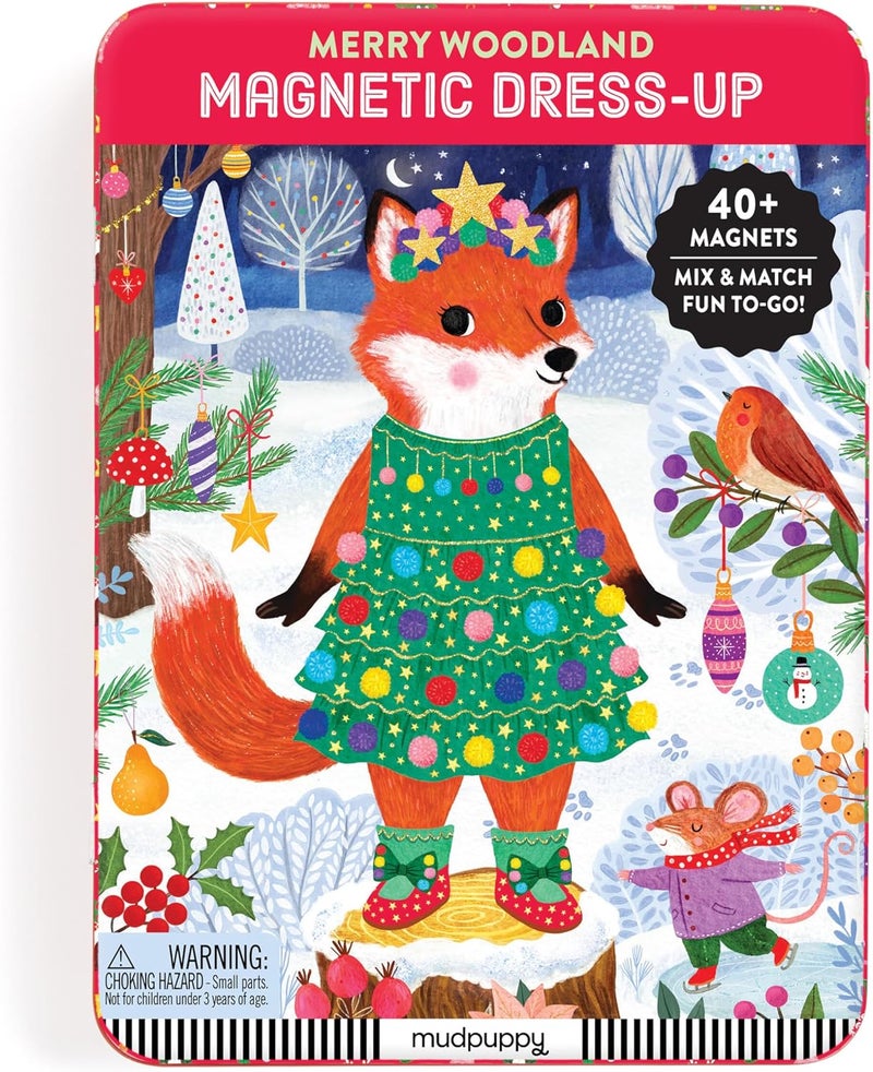 Mudpuppy Merry Woodland Magnetic Dress-up - Image 1