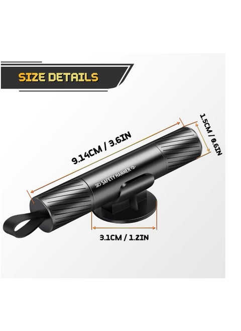 Portable Car Escape Tool Mini Car Window Breaker Escape Tool Glass Breaker Seatbelt Cutter Vehicle Safety Glass Hammer for Land and Underwater