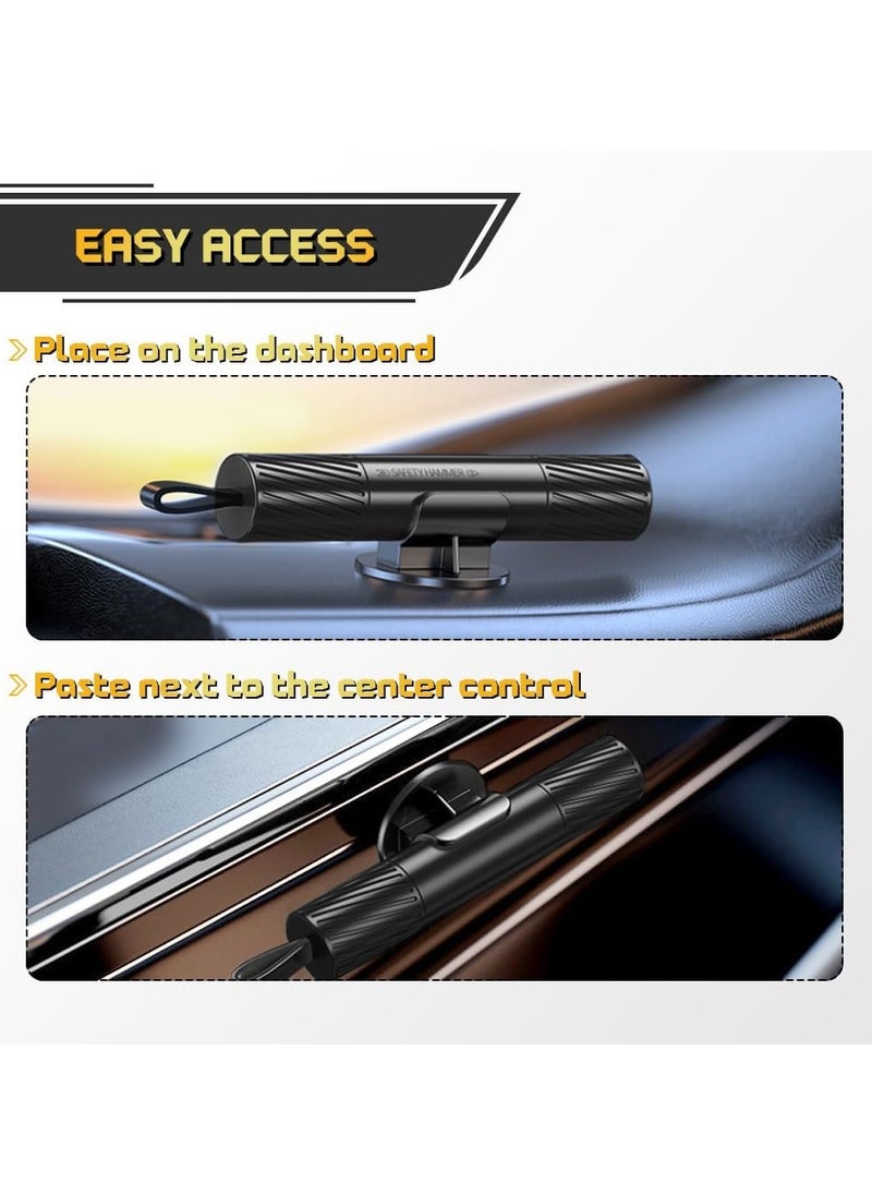 Portable Car Escape Tool Mini Car Window Breaker Escape Tool Glass Breaker Seatbelt Cutter Vehicle Safety Glass Hammer for Land and Underwater
