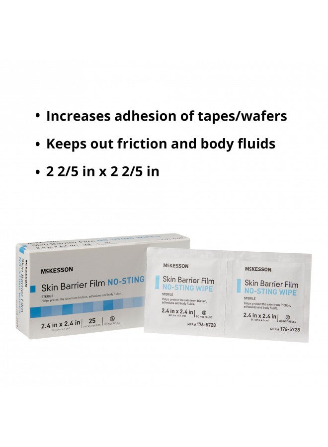 McKesson فيلم حاجز الجلد من مكيسون، معقم، مناديل جسم بدون لذع، عبوة فردية، 25 منديل - Image 3