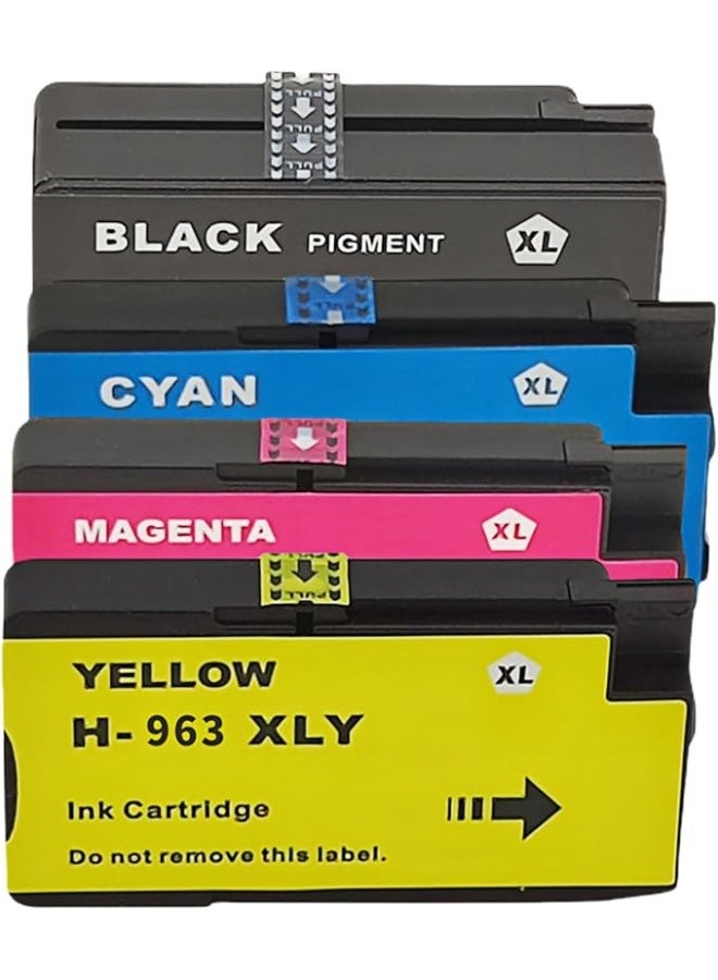 Terabyte خراطيش حبر بديلة متوافقة 963XL لـ HP963 لـ HP Officejet Pro 9010 9020 9012 9022 9014 9015 9016 9018 9019 (عبوة من 4) - Image 1