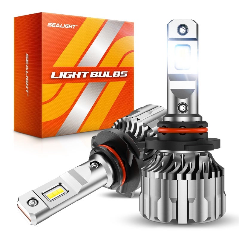 SEALIGHT 9005HB3 Light Bulbs 70000LM 800 Super Brighter 6500K Cool White 9005 Fog Bulbs with Fan Mini Size OffRoad Lights with Plug N Play Pack of 2 - Image 2