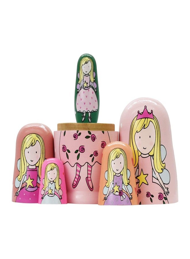 HYCLES Nesting Dolls Russian Matryoshka Wood Stacking Nested Set for Kids Handmade Toys for Children Kids Christmas Birthday Decoration Halloween Wishing Gift - Image 3