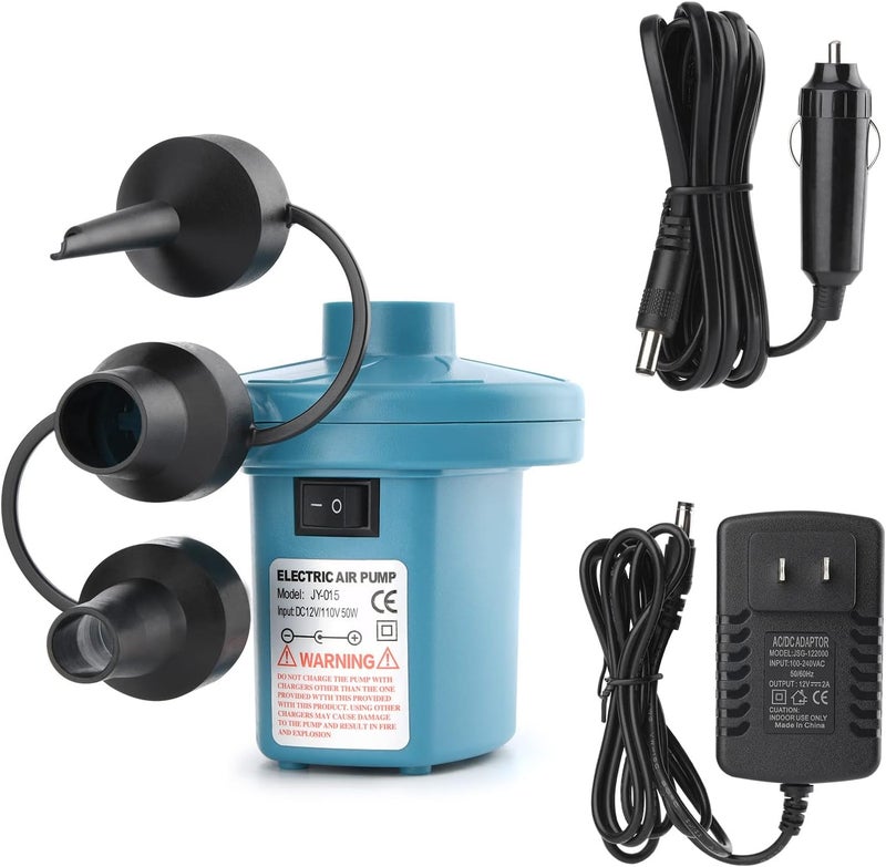 Bestrip Electric Air Pump, Air Pump for Inflatables Air Mattress Couch Pool Floats，Inflatables Boat Raft Toys, AC/DC Pump - Image 1
