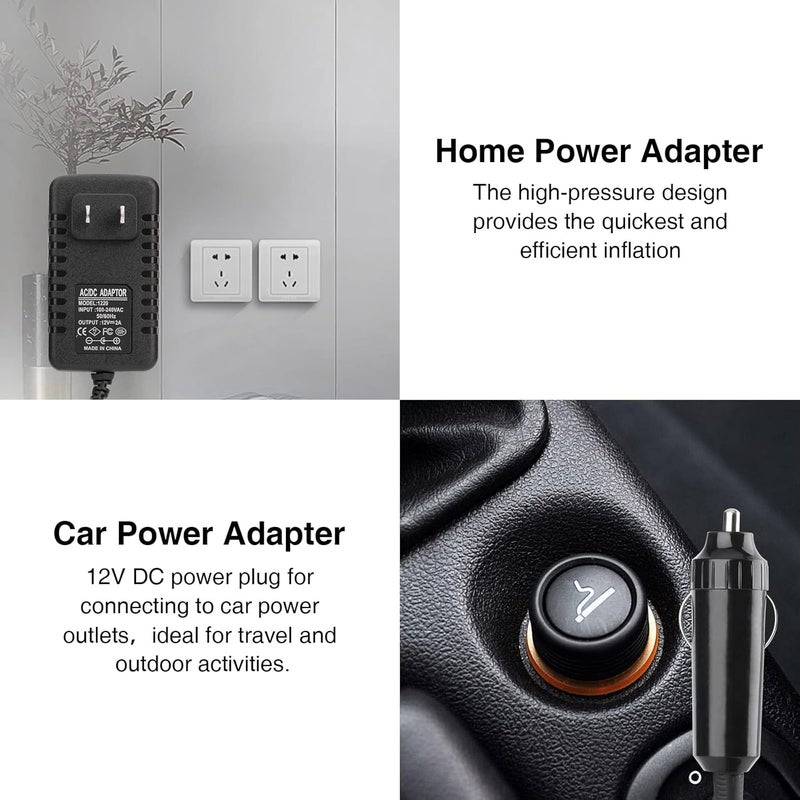 Bestrip Electric Air Pump, Air Pump for Inflatables Air Mattress Couch Pool Floats，Inflatables Boat Raft Toys, AC/DC Pump - Image 5