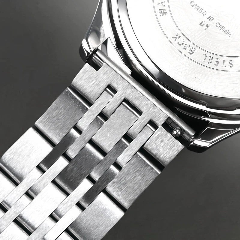 Bluejw Solid Steel Watch Band Replacement - Logo Compatible Butterfly Clasp Watch Strap 18mm 20mm Metal Watchband - Image 5