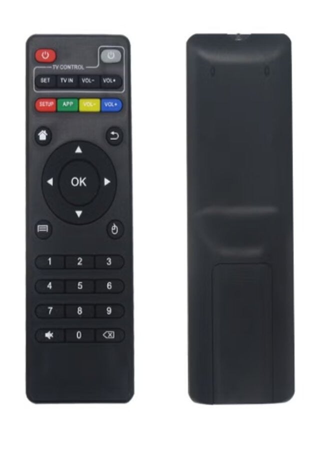 جهاز تحكم عن بعد بالأشعة تحت الحمراء بديل لصندوق التلفزيون Android H96 MAX/V88/MXQ/TX6/T95X/T95Z Plus/TX3 X96 Mini أسود - Image 2