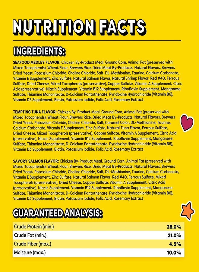 تيمبتيشنز مجموعة متنوعة من مكافآت القطط المقرمشة والطرية من تمبتيشنز لمحبي المأكولات البحرية، (6) أكياس، كل كيس 3 أونصة. - Image 5