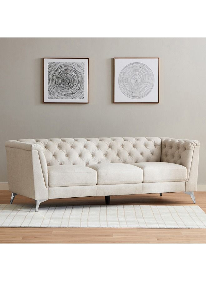 Home Box Hax 3-Seater Fabric Sofa 88x75x216 cm - Image 1