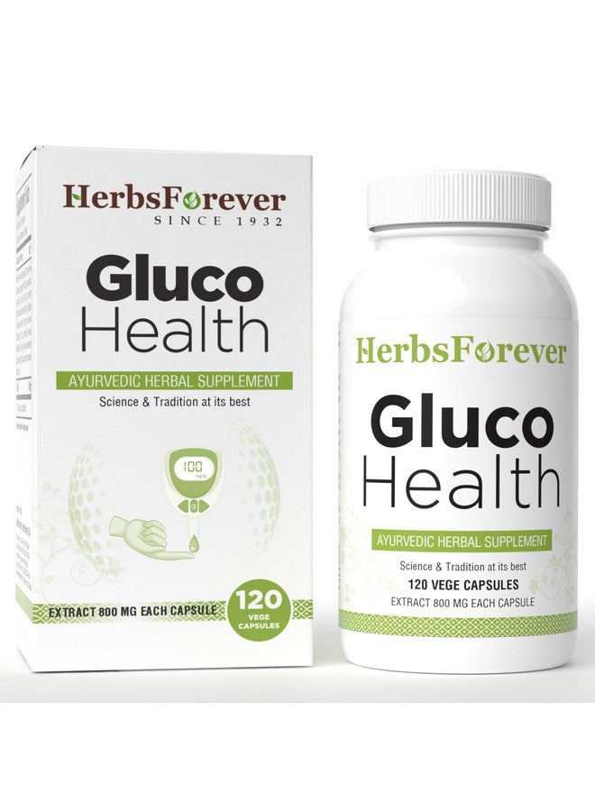 Herbsforever Gluco Health | (Ayurvedic Herbal Formulation) Supplement with Natural Ingredients | Supports Energy, Metabolism & Overall Wellness - 120 Veg Capsules - Image 1