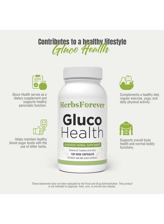 Herbsforever Gluco Health | (Ayurvedic Herbal Formulation) Supplement with Natural Ingredients | Supports Energy, Metabolism & Overall Wellness - 120 Veg Capsules - Image 5