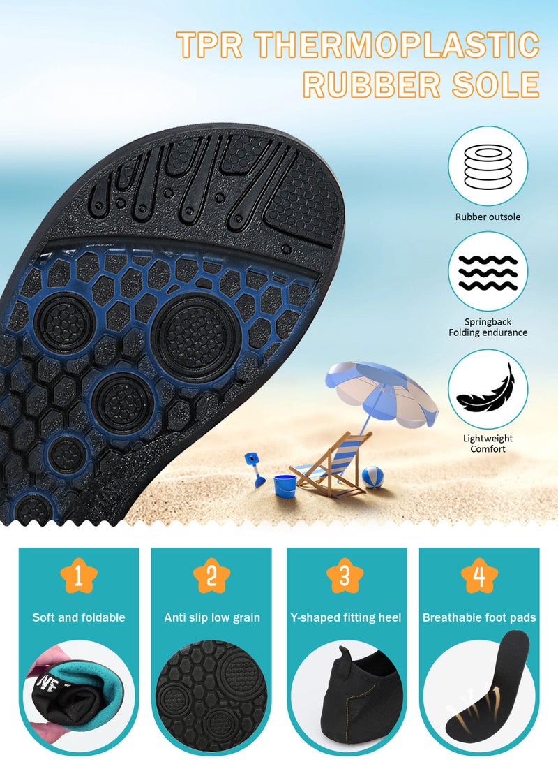 URbazaar Men Swimming Shoes For Women Non Slip And Quick-dry Thermoplastic Rubber Sole Beach Water Shoes Socks For Pool Snorkeling Surfing Kayaking Walking Yoga  - Image 3