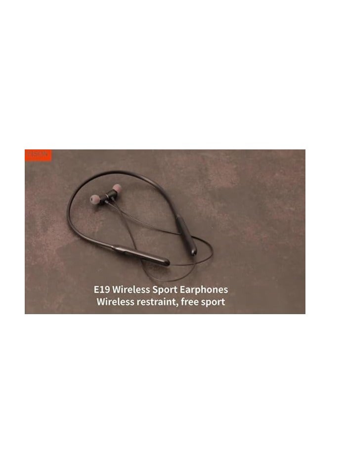 YISON E19- hight Quality magnetic Sports Bluetooth headphone-BLACK - Image 4