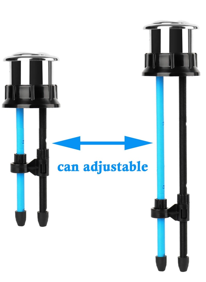 Dual Push Flushing Button for Toilet Water Tank - 38mm Thread Diameter, Adjustable Flush Mechanism, Ideal for Efficient Water Management in Toilets. - Image 2