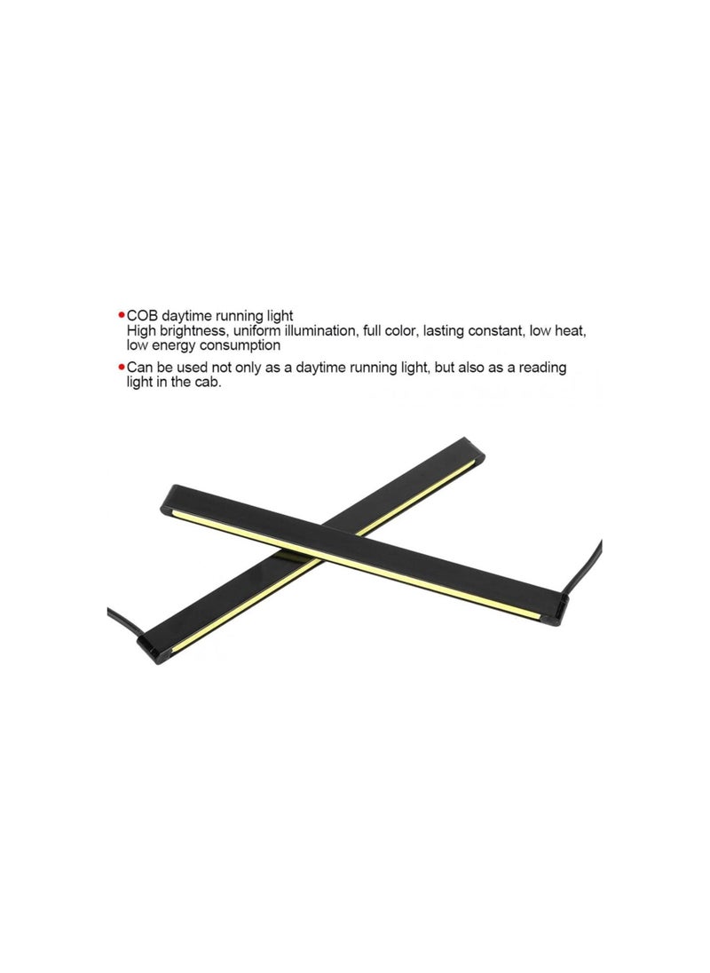 silvercnc - Waterproof COB Daytime Running Light LED DRL Car Modification Lamp(16CM1) - Image 1