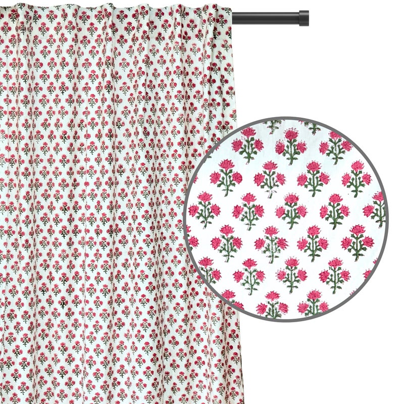 ATOSII Cotton Curtains (Gulbahar, 1 Panel - W 60" X L 96") - Image 1