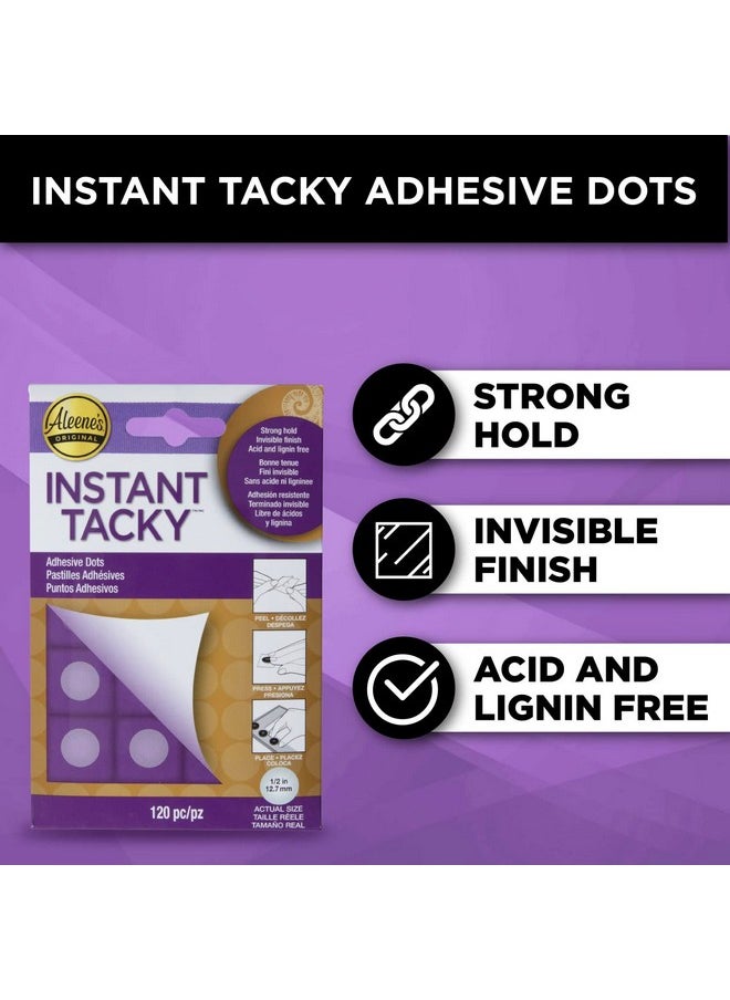 Aleene's 33187 Instant Tacky Dots, 120 Pieces, 1/2 Inch, Art, Craft, Wood  - Image 3