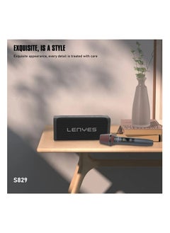 Lenyes Speaker Bluetooth karaoke LENYES S829 80W KTV Wireless Speaker + 2 Microphone Karaoke Bluetooth 5.0 Portable HEAVY BASS Support TWS AUX USB Flash TF Card dll  - Image 4
