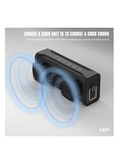 Lenyes Speaker Bluetooth karaoke LENYES S829 80W KTV Wireless Speaker + 2 Microphone Karaoke Bluetooth 5.0 Portable HEAVY BASS Support TWS AUX USB Flash TF Card dll  - Image 3