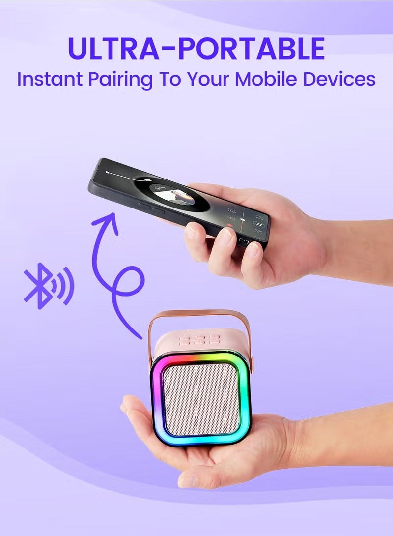 Arabest Mini Karaoke Machine for Adults, Portable Bluetooth Speaker with Wireless Karaoke Microphone, Toys for 3-12 Years Old Boys Girls - Image 4